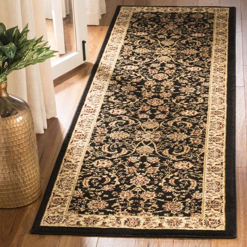  Safavieh Lyndhurst Collection LNH219A Traditional Oriental Black and Ivory Runner (23 x 12)