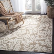 Safavieh Amherst Collection AMT425S Wheat and Beige Indoor/ Outdoor Area Rug (3 x 5)