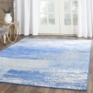 Safavieh Adirondack Collection ADR112F Silver and Blue Modern Abstract Area Rug (8 x 10)