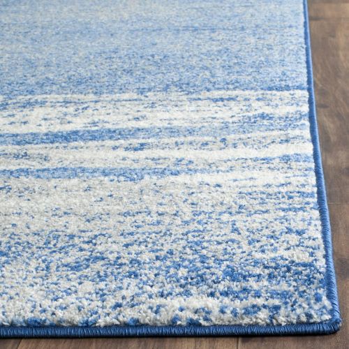  Safavieh Adirondack Collection ADR112F Silver and Blue Modern Abstract Area Rug (8 x 10)