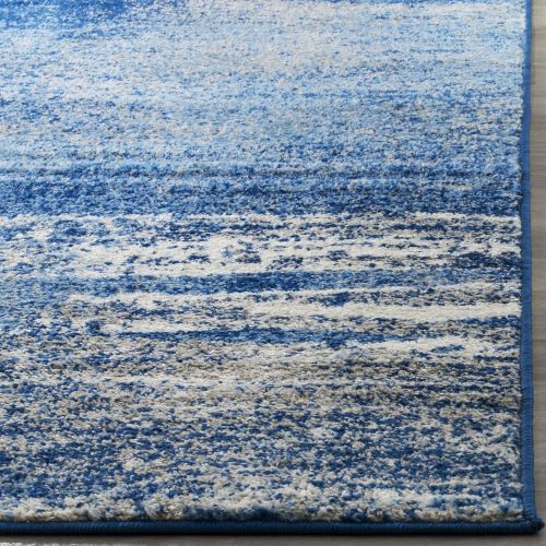  Safavieh Adirondack Collection ADR112F Silver and Blue Modern Abstract Area Rug (8 x 10)