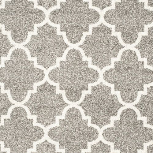  Safavieh Amherst Collection AMT422R Dark Grey and Beige Indoor/ Outdoor Area Rug (26 x 4)