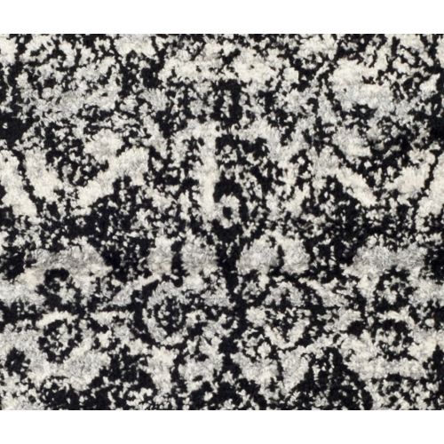  Safavieh ADR101A-26 Adirondack Collection ADR101A Oriental Vintage Distressed Runner, 26 x 6, Silver/Black