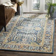 Safavieh Antiquities Collection AT64B Handmade Traditional Dark Blue and Multi Area Rug (3 x 5)