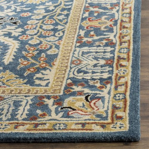  Safavieh Antiquities Collection AT64B Handmade Traditional Dark Blue and Multi Area Rug (3 x 5)