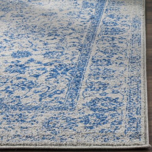  Safavieh Adirondack Collection ADR109A Grey and Blue Oriental Vintage Distressed Area Rug (3 x 5)