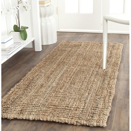  Safavieh Natural Fiber Collection NF447A Hand Woven Natural Jute Runner (26 x 6)