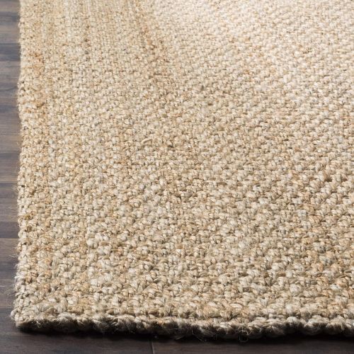  Safavieh Natural Fiber Collection NF401A Hand-Woven Basketweave Natural Jute Area Rug (3 x 5)