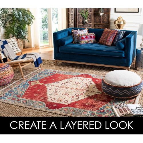  Safavieh Natural Fiber Collection NF447A Hand Woven Natural Jute Area Rug (5 x 8)