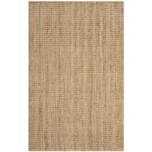  Safavieh Natural Fiber Collection NF447A Hand Woven Natural Jute Area Rug (5 x 8)