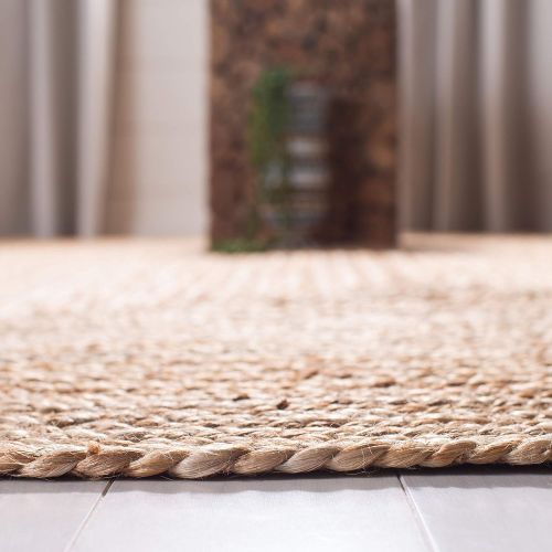  Safavieh Cape Cod Collection CAP252A Hand-woven Jute Area Rug, 3 x 5 Oval, tural