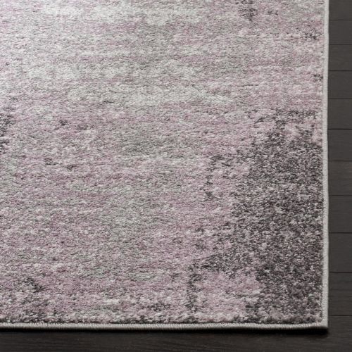  Safavieh Adirondack Collection ADR130M Light Grey and Purple Modern Abstract Vintage Area Rug (51 x 76)