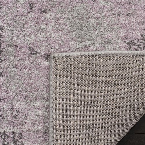  Safavieh Adirondack Collection ADR130M Light Grey and Purple Modern Abstract Vintage Area Rug (51 x 76)