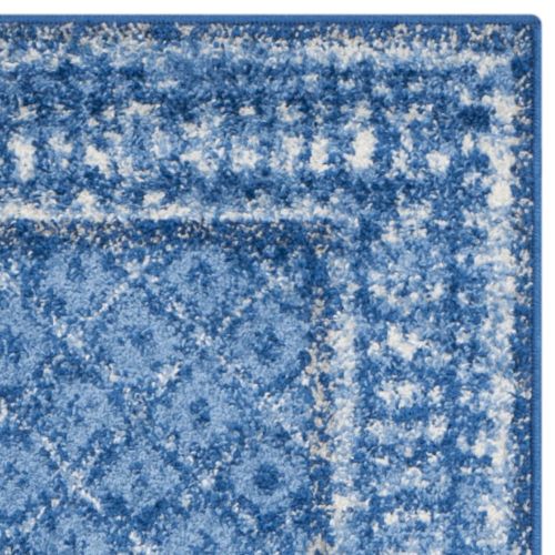  Safavieh Adirondack Collection ADR110F Light Blue and Dark Blue Vintage Distressed Runner (26 x 22)