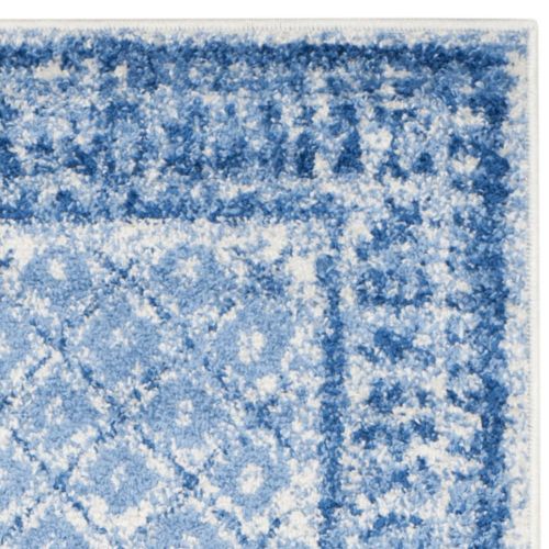  Safavieh Adirondack Collection ADR110F Light Blue and Dark Blue Vintage Distressed Area Rug (26 x 4)