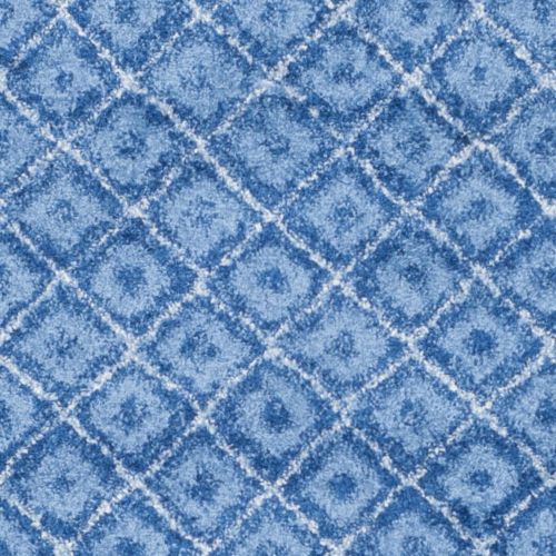  Safavieh Adirondack Collection ADR110F Light Blue and Dark Blue Vintage Distressed Area Rug (26 x 4)