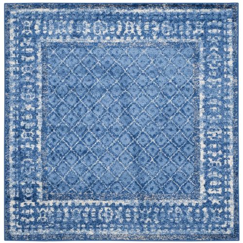  Safavieh Adirondack Collection ADR110F Light Blue and Dark Blue Vintage Distressed Area Rug (26 x 4)