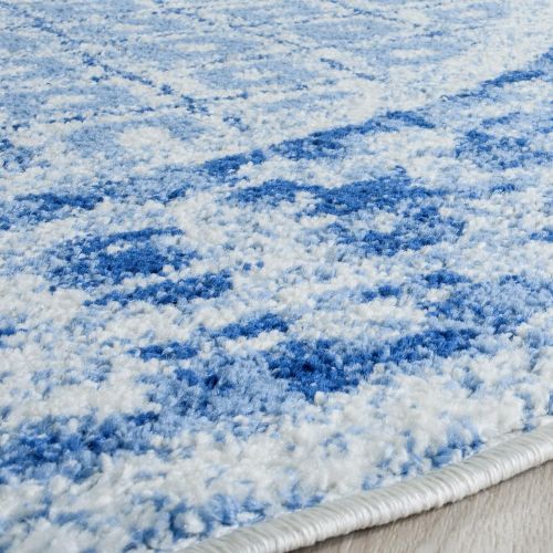  Safavieh Adirondack Collection ADR110F Light Blue and Dark Blue Vintage Distressed Area Rug (26 x 4)