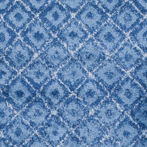  Safavieh Adirondack Collection ADR110F Light Blue and Dark Blue Vintage Distressed Area Rug (26 x 4)