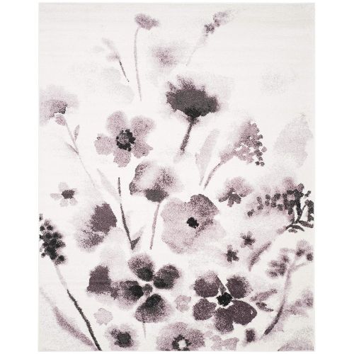  Safavieh Adirondack Collection ADR127L Ivory and Purple Vintage Floral Area Rug (3 x 5)