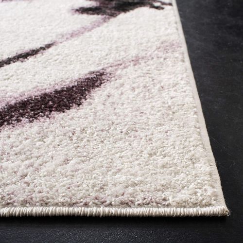  Safavieh Adirondack Collection ADR127L Ivory and Purple Vintage Floral Area Rug (8 x 10)