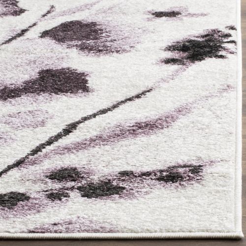  Safavieh Adirondack Collection ADR127L Ivory and Purple Vintage Floral Area Rug (51 x 76)