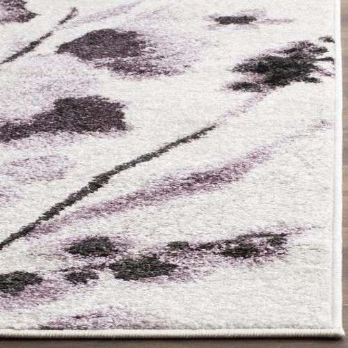  Safavieh Adirondack Collection ADR127L Ivory and Purple Vintage Floral Area Rug (6 x 9)