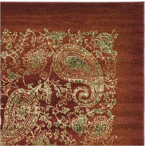  Safavieh Lyndhurst Collection LNH224B Traditional Paisley Red and Multi Area Rug (4 x 6)