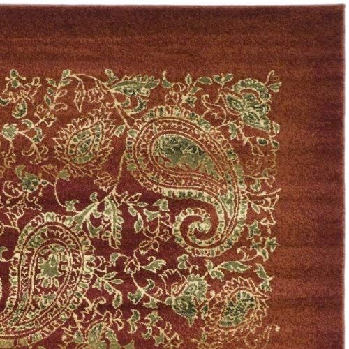  Safavieh Lyndhurst Collection LNH224B Traditional Paisley Red and Multi Area Rug (8 x 11)