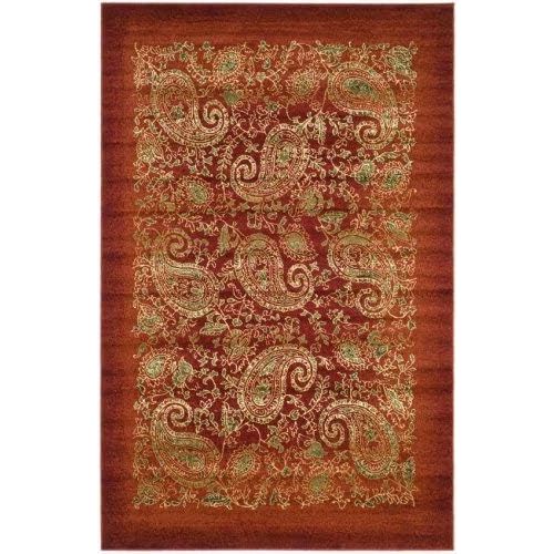  Safavieh Lyndhurst Collection LNH224B Traditional Paisley Red and Multi Runner (23 x 8)