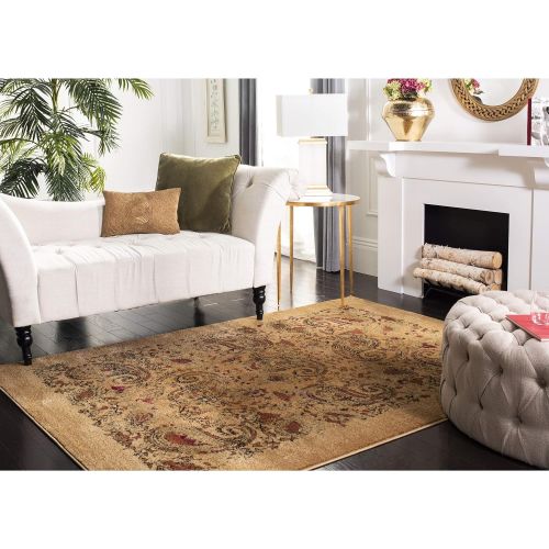  Safavieh Lyndhurst Collection LNH224A Traditional Paisley Beige and Multi Square Area Rug (4 Square)