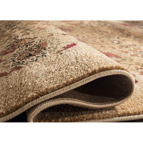  Safavieh Lyndhurst Collection LNH224A Traditional Paisley Beige and Multi Runner (23 x 12)