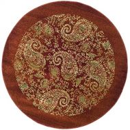 Safavieh Lyndhurst Collection LNH224B Traditional Paisley Red and Multi Round Area Rug (53 Diameter)