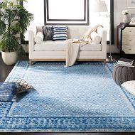 Safavieh Adirondack Collection ADR110D Silver and Blue Vintage Distressed Area Rug (51 x 76)