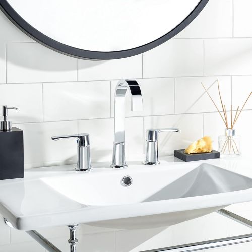  Safavieh BRF1053C Solea Collection Placid Bathroom Faucet, Chrome