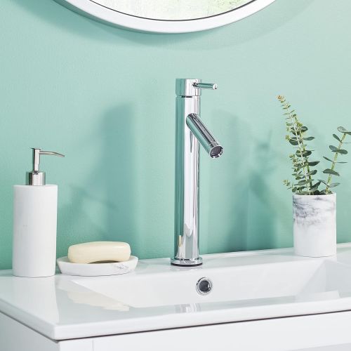  Safavieh BRF1060C Solea Collection Elation Bathroom Faucet, Chrome