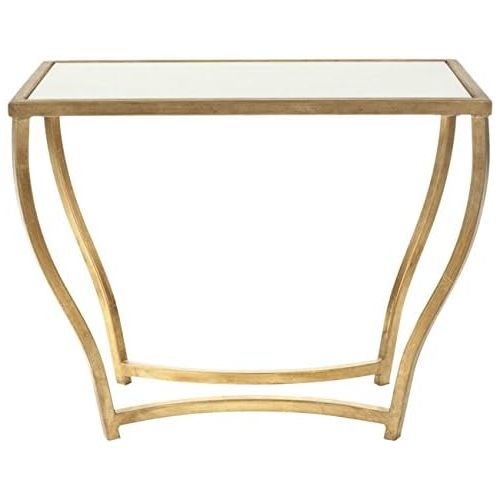  Safavieh Home Collection Rex Black andGold Accent Table