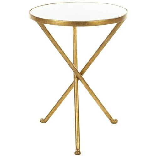  Safavieh Marcie Accent Table, WhiteGold