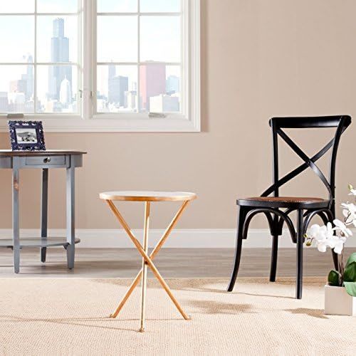  Safavieh Marcie Accent Table, WhiteGold