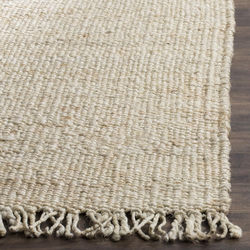  Safavieh Natural Fiber Collection NF368B Hand-Woven Ivory Jute Area Rug (5 x 8)