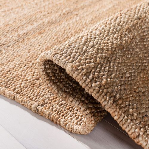  Safavieh Natural Fiber Collection NF368B Hand-Woven Ivory Jute Area Rug (5 x 8)