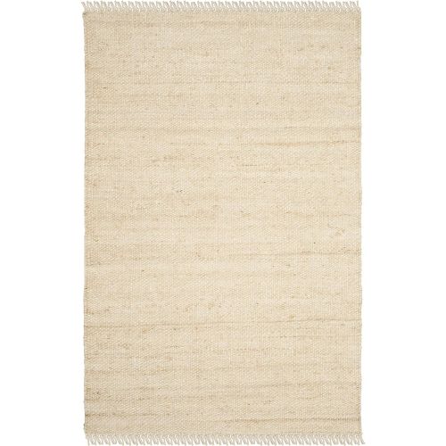  Safavieh Natural Fiber Collection NF368B Hand-Woven Ivory Jute Area Rug (5 x 8)