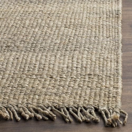  Safavieh Natural Fiber Collection NF368B Hand-Woven Ivory Jute Area Rug (5 x 8)