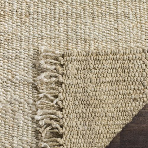  Safavieh Natural Fiber Collection NF368B Hand-Woven Ivory Jute Area Rug (5 x 8)