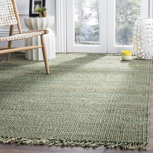  Safavieh Natural Fiber Collection NF368B Hand-Woven Ivory Jute Area Rug (5 x 8)