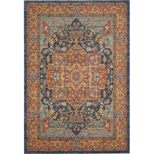  Safavieh EVK275C-4 Area Rug, 4 x 6, Blue