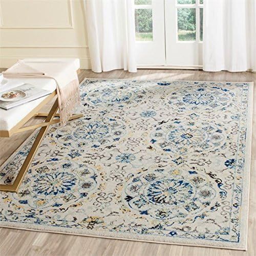  Safavieh Evoke Collection EVK252C Ivory and Blue Area Rug (9 x 12)