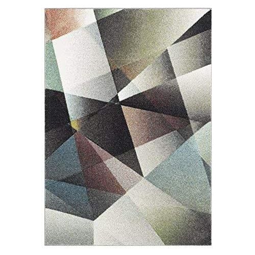  Safavieh Porcello Collection PRL6939B Modern Abstract Geometric Art Grey and Multi Area Rug (4 x 6)