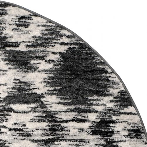  Safavieh Adirondack Collection ADR118R Charcoal and Ivory Modern Geometric Area Rug (6 x 9)