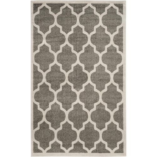  Safavieh Amherst Collection AMTW420R Dark Grey and Beige IndoorOutdoor Area Rug (4 x 6)